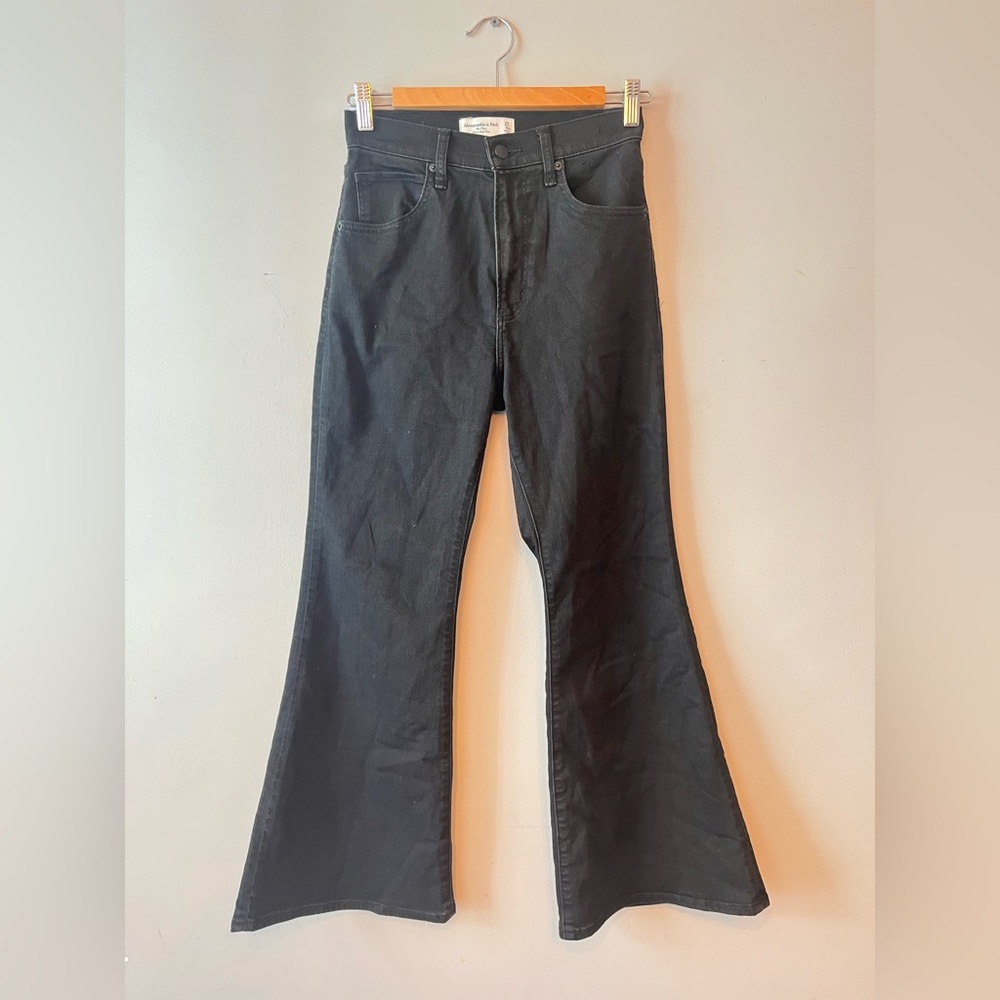 Abercrombie & Fitch Black The Flare Ultra High Rise Jeans